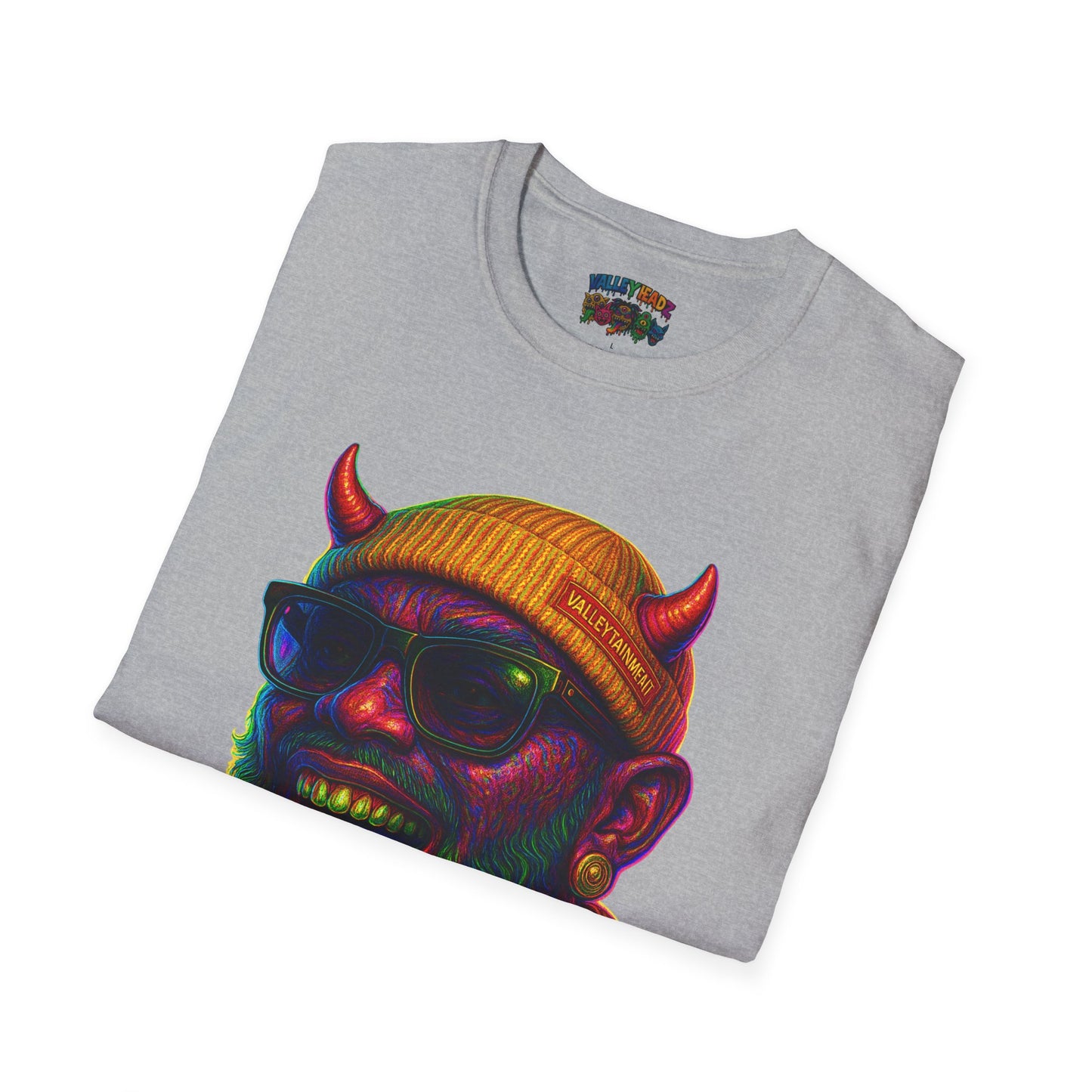 TRIP THA DEMON: The Rainbow-Spitting Streetwear Devil Taking Over the Culture
Valleytainment' Design on back Vibrant Unisex T-Shirt for Festivals, Streetwear, Gift