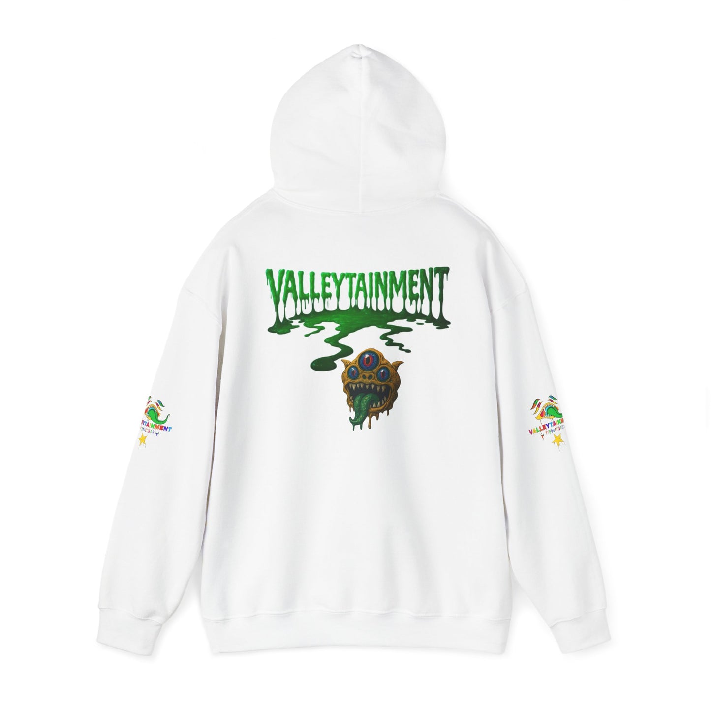 VALLEYTAINMENT™ “Drip Fangs” Rainbow-Core Pendant Tee | Dopamine Streetwear 2025