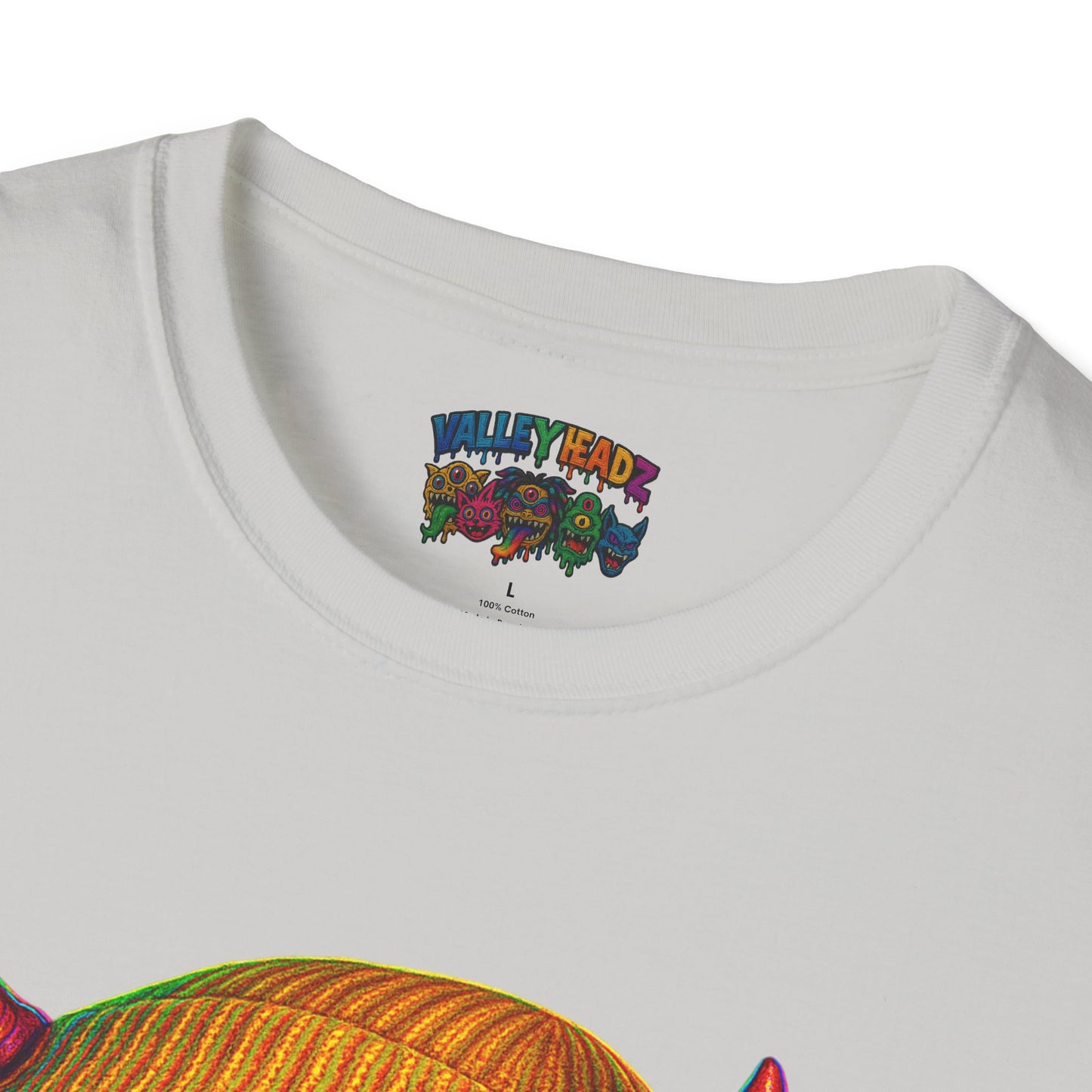 TRIP THA DEMON: The Rainbow-Spitting Streetwear Devil Taking Over the Culture
Valleytainment' Design on back Vibrant Unisex T-Shirt for Festivals, Streetwear, Gift