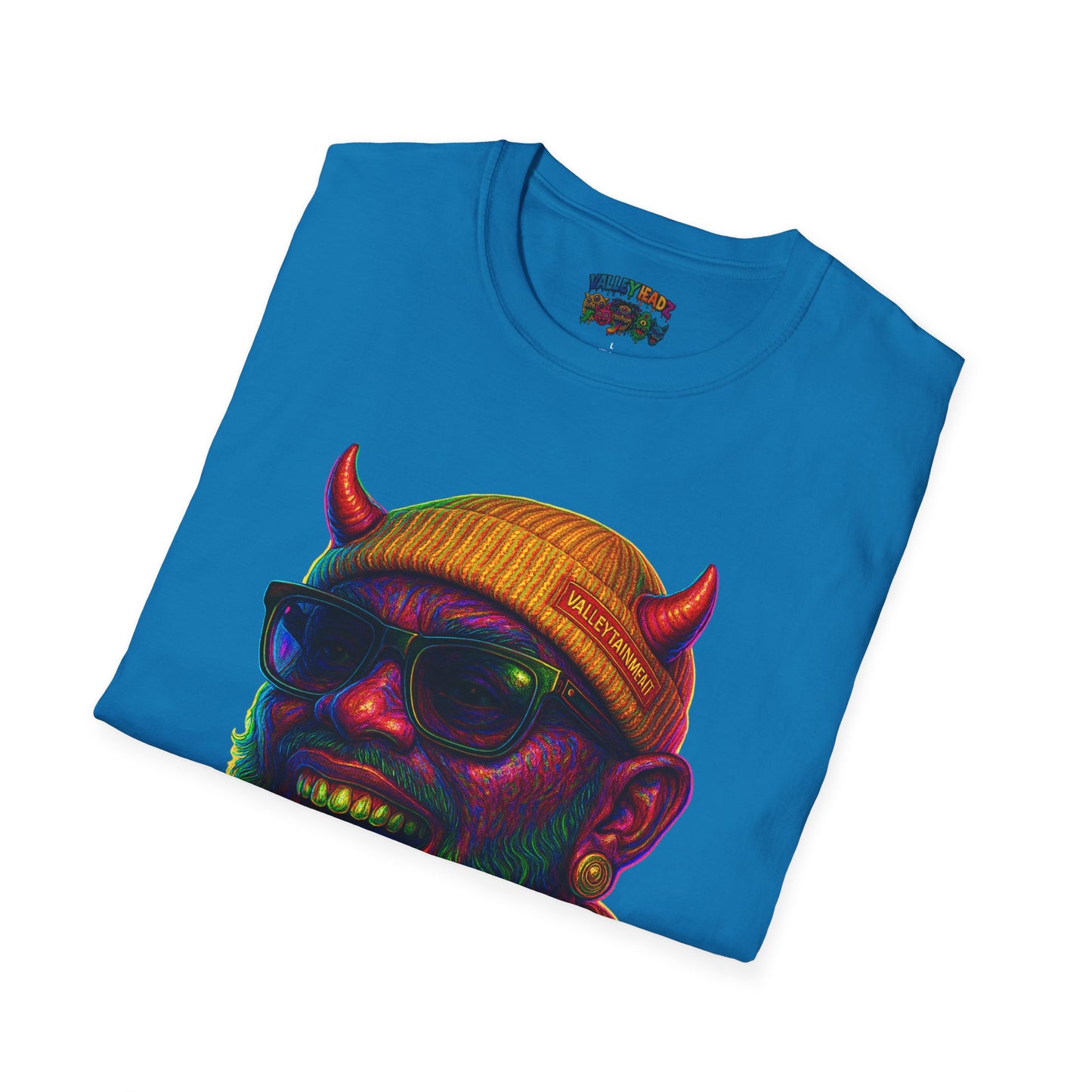 TRIP THA DEMON: The Rainbow-Spitting Streetwear Devil Taking Over the Culture
Valleytainment' Design on back Vibrant Unisex T-Shirt for Festivals, Streetwear, Gift