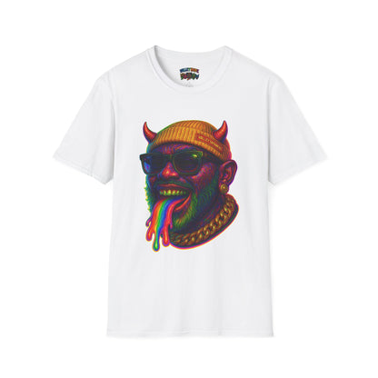 TRIP THA DEMON: The Rainbow-Spitting Streetwear Devil Taking Over the Culture
Valleytainment' Design on back Vibrant Unisex T-Shirt for Festivals, Streetwear, Gift