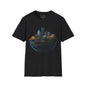 🌐 “Valley Worldz: Steel-City Sphere” Unisex Softstyle Tee 🌐