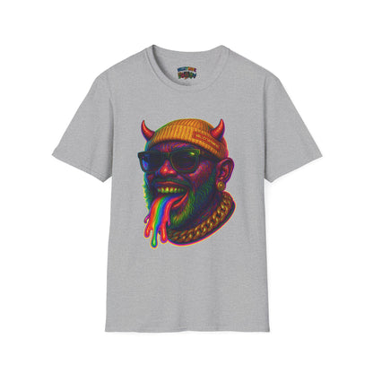 TRIP THA DEMON: The Rainbow-Spitting Streetwear Devil Taking Over the Culture
Valleytainment' Design on back Vibrant Unisex T-Shirt for Festivals, Streetwear, Gift