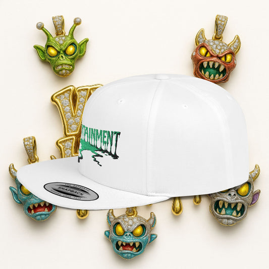 VALLEYTAINMENT™ “Rainbow Cyclops Drip” Flat-Bill Snapback | Valley Headz Streetwear