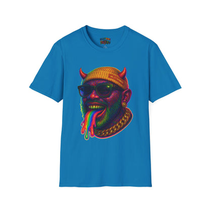 TRIP THA DEMON: The Rainbow-Spitting Streetwear Devil Taking Over the Culture
Valleytainment' Design on back Vibrant Unisex T-Shirt for Festivals, Streetwear, Gift