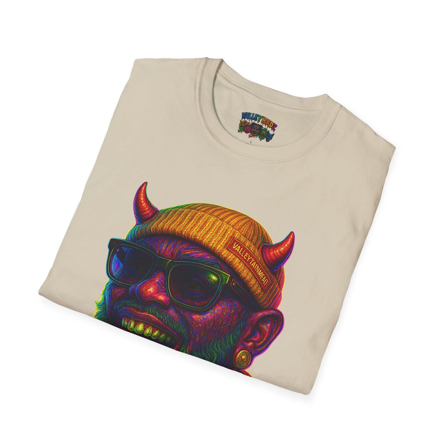 TRIP THA DEMON: The Rainbow-Spitting Streetwear Devil Taking Over the Culture
Valleytainment' Design on back Vibrant Unisex T-Shirt for Festivals, Streetwear, Gift