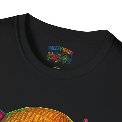 TRIP THA DEMON: The Rainbow-Spitting Streetwear Devil Taking Over the Culture
Valleytainment' Design on back Vibrant Unisex T-Shirt for Festivals, Streetwear, Gift