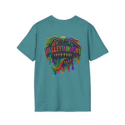TRIP THA DEMON: The Rainbow-Spitting Streetwear Devil Taking Over the Culture
Valleytainment' Design on back Vibrant Unisex T-Shirt for Festivals, Streetwear, Gift