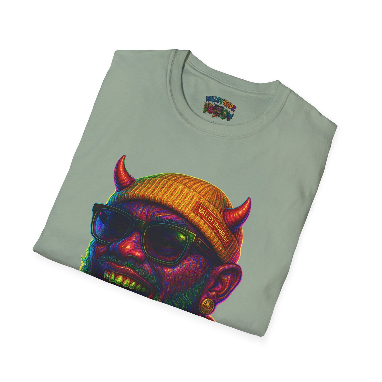 TRIP THA DEMON: The Rainbow-Spitting Streetwear Devil Taking Over the Culture
Valleytainment' Design on back Vibrant Unisex T-Shirt for Festivals, Streetwear, Gift