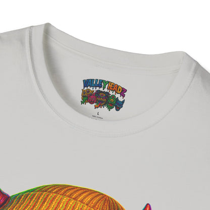 TRIP THA DEMON: The Rainbow-Spitting Streetwear Devil Taking Over the Culture
Valleytainment' Design on back Vibrant Unisex T-Shirt for Festivals, Streetwear, Gift