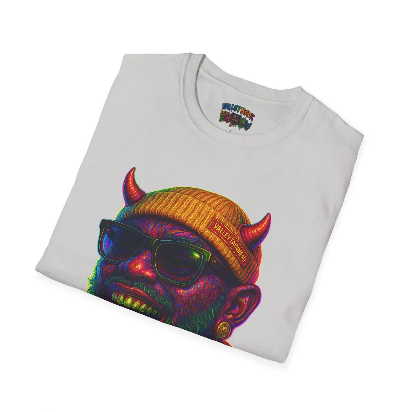 TRIP THA DEMON: The Rainbow-Spitting Streetwear Devil Taking Over the Culture
Valleytainment' Design on back Vibrant Unisex T-Shirt for Festivals, Streetwear, Gift