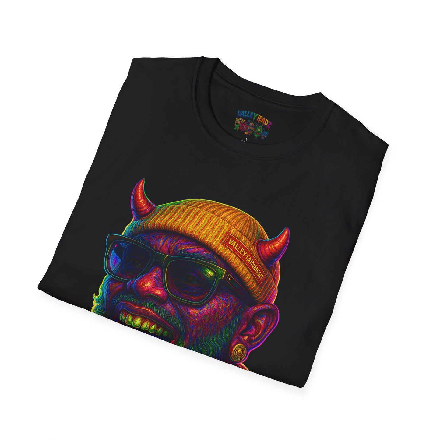 TRIP THA DEMON: The Rainbow-Spitting Streetwear Devil Taking Over the Culture
Valleytainment' Design on back Vibrant Unisex T-Shirt for Festivals, Streetwear, Gift