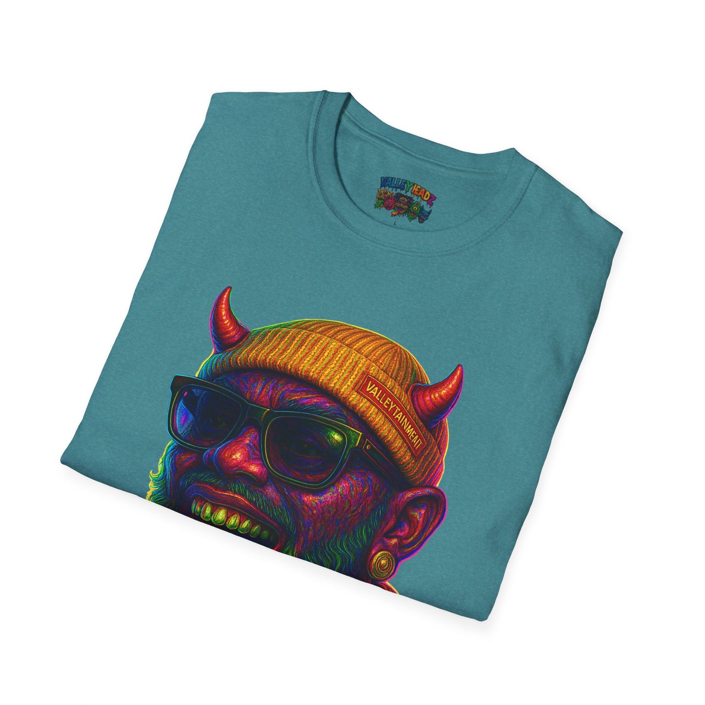 TRIP THA DEMON: The Rainbow-Spitting Streetwear Devil Taking Over the Culture
Valleytainment' Design on back Vibrant Unisex T-Shirt for Festivals, Streetwear, Gift