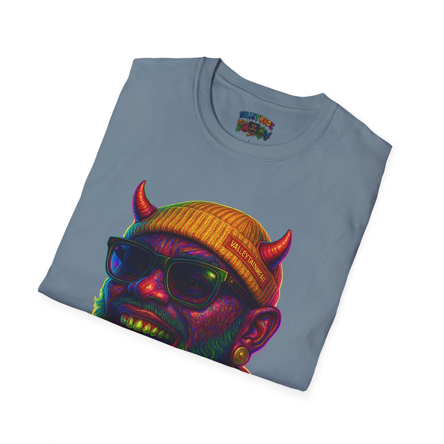 TRIP THA DEMON: The Rainbow-Spitting Streetwear Devil Taking Over the Culture
Valleytainment' Design on back Vibrant Unisex T-Shirt for Festivals, Streetwear, Gift