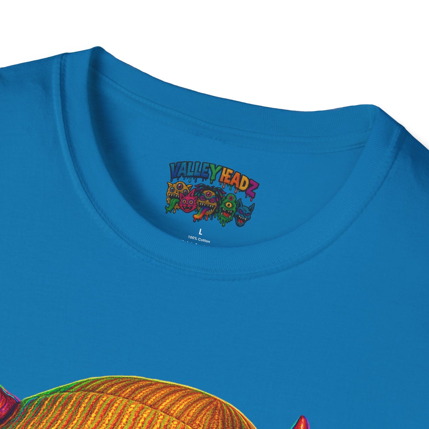 TRIP THA DEMON: The Rainbow-Spitting Streetwear Devil Taking Over the Culture
Valleytainment' Design on back Vibrant Unisex T-Shirt for Festivals, Streetwear, Gift