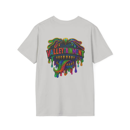 TRIP THA DEMON: The Rainbow-Spitting Streetwear Devil Taking Over the Culture
Valleytainment' Design on back Vibrant Unisex T-Shirt for Festivals, Streetwear, Gift