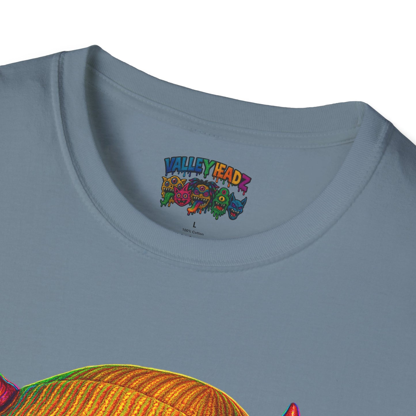 TRIP THA DEMON: The Rainbow-Spitting Streetwear Devil Taking Over the Culture
Valleytainment' Design on back Vibrant Unisex T-Shirt for Festivals, Streetwear, Gift